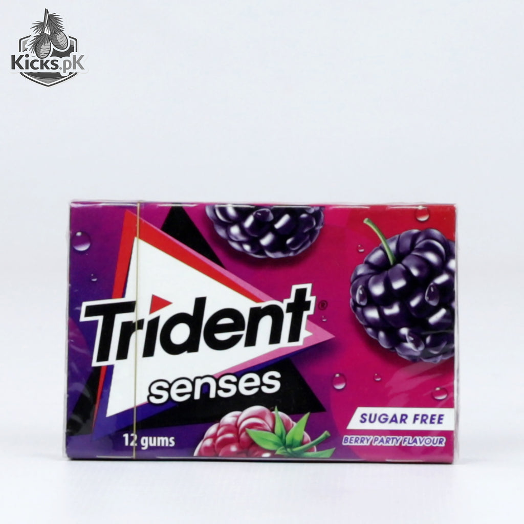 Trident Senses Sugar-Free Berry Party Flavor Gum 12 Pieces 23g | Fruit ...